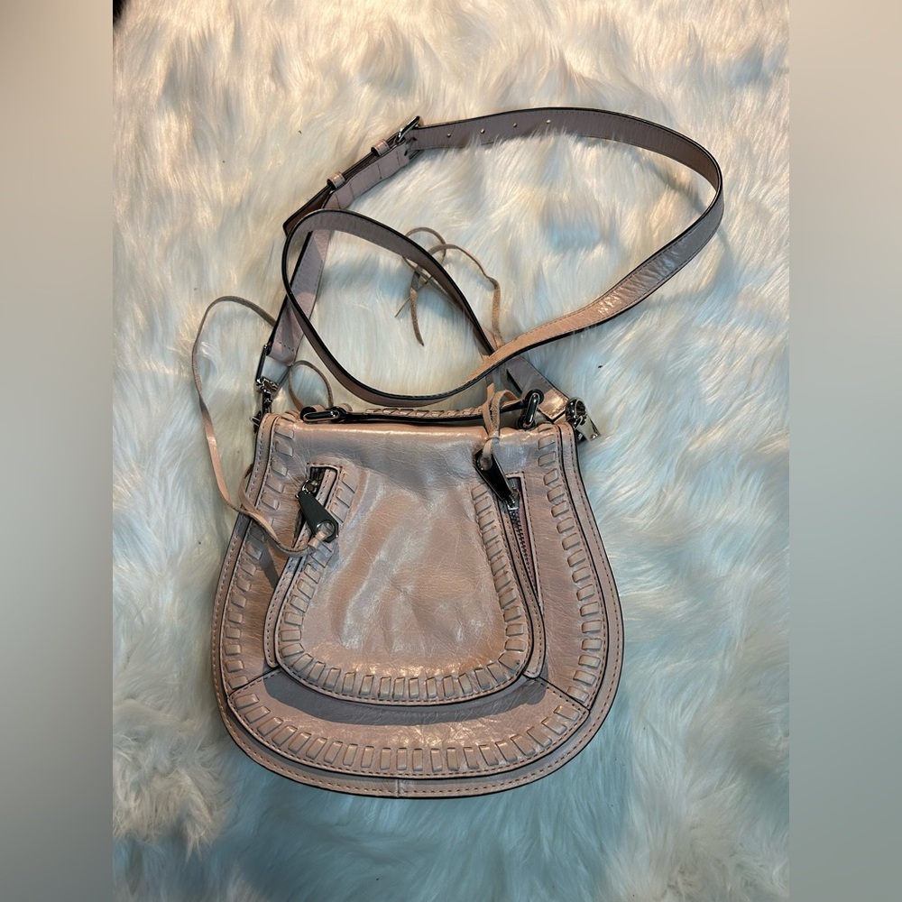 Rebecca Minkoff Vanity Pink Purse Saddle Bag Shoulder Bag